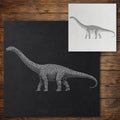 Diplodocus Dinosaur Stencil reusable Mylar stencil, 300 x 300 mm