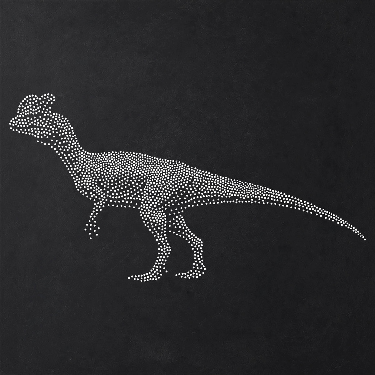 Dilophosaurus Dinosaur Stencil | Realistic Mylar Stipple Wall Art, Crafts (Large - 300mm / 12" approx)