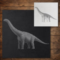Apatosaurus Dinosaur Stencil reusable Mylar stencil, 300 x 300 mm