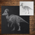 Corythosaurus Dinosaur Stencil reusable Mylar stencil, 300 x 300 mm