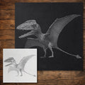 Dimorphodon Pterosaur Stencil reusable Mylar stencil, 300 x 300 mm