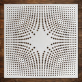 Geometric Pattern Stencil #18 reusable Mylar stencil, 300 x 300 mm