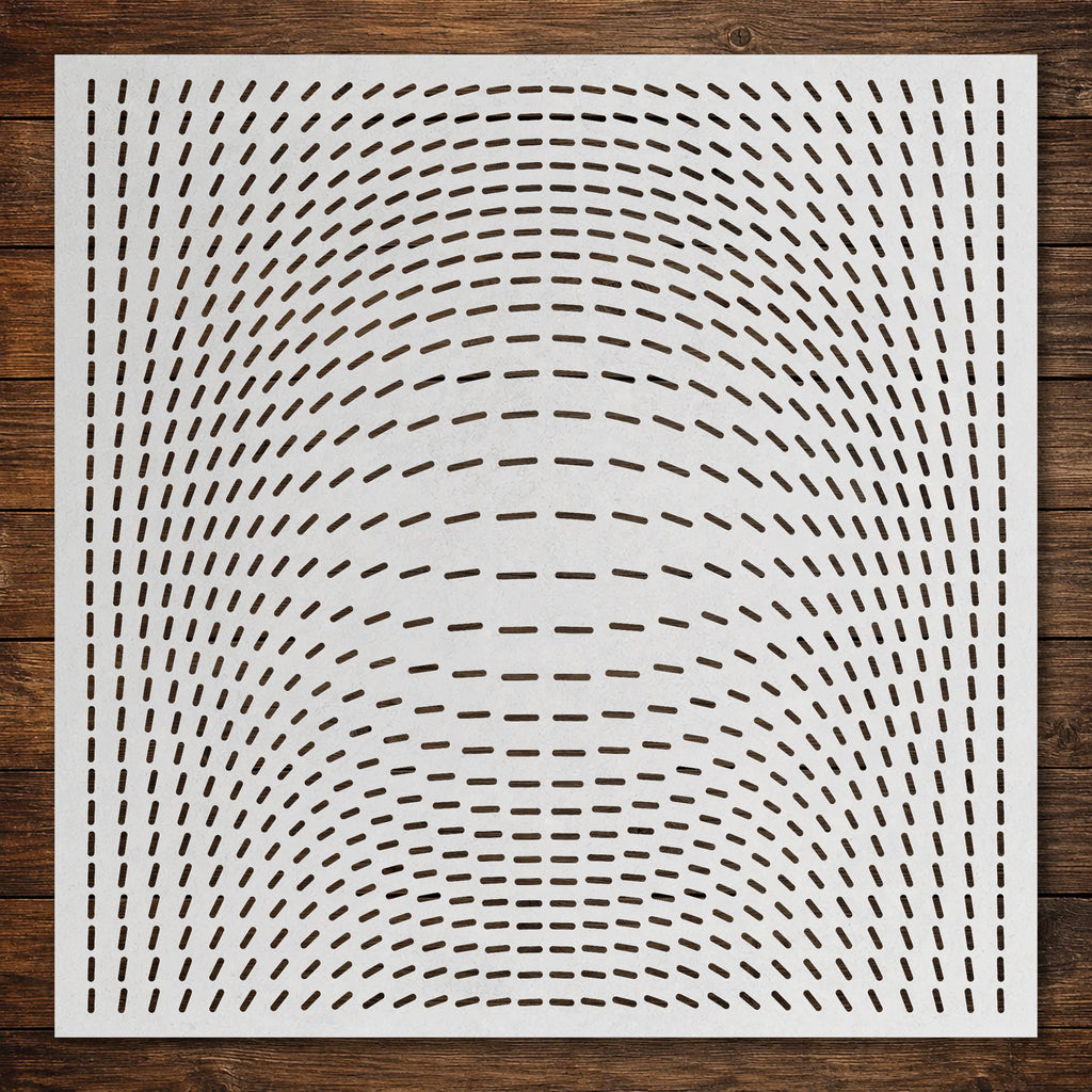 Geometric Pattern Stencil #20 reusable Mylar stencil, 300 x 300 mm