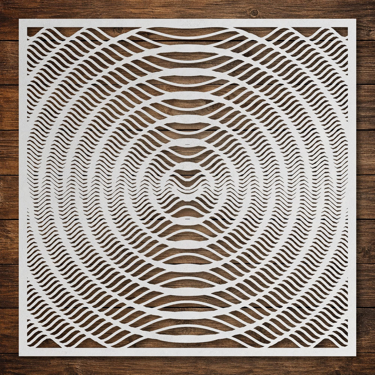 Geometric Pattern Stencil #21 reusable Mylar stencil, 300 x 300 mm