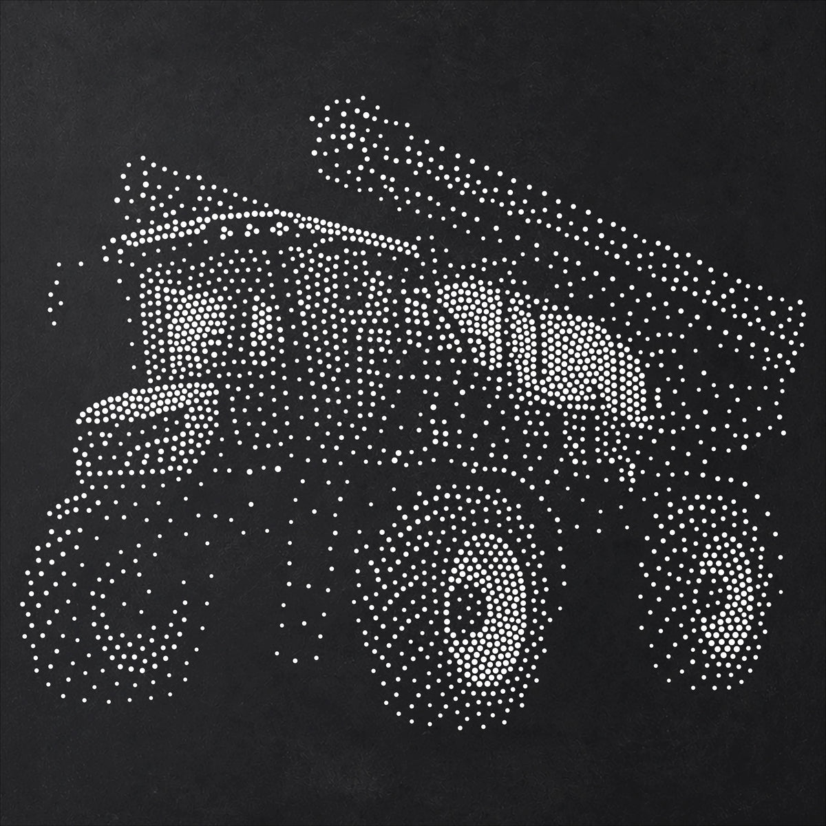 Crop Sprayer Stencil | Realistic Mylar Stipple Wall Art, Crafts (Large - 300mm / 12" approx)