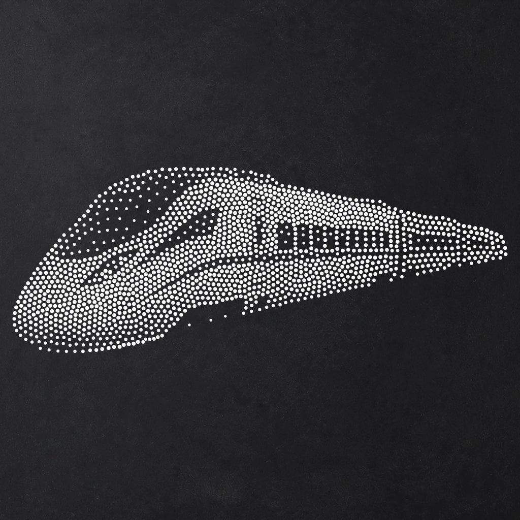 Bullet Train Stencil | Realistic Mylar Stipple Wall Art, Crafts (Large - 300mm / 12" approx)