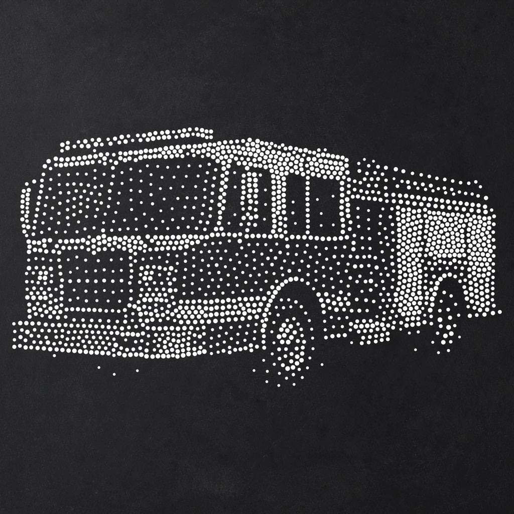 Fire Engine Stencil | Realistic Mylar Stipple Wall Art, Crafts (Large - 300mm / 12" approx)