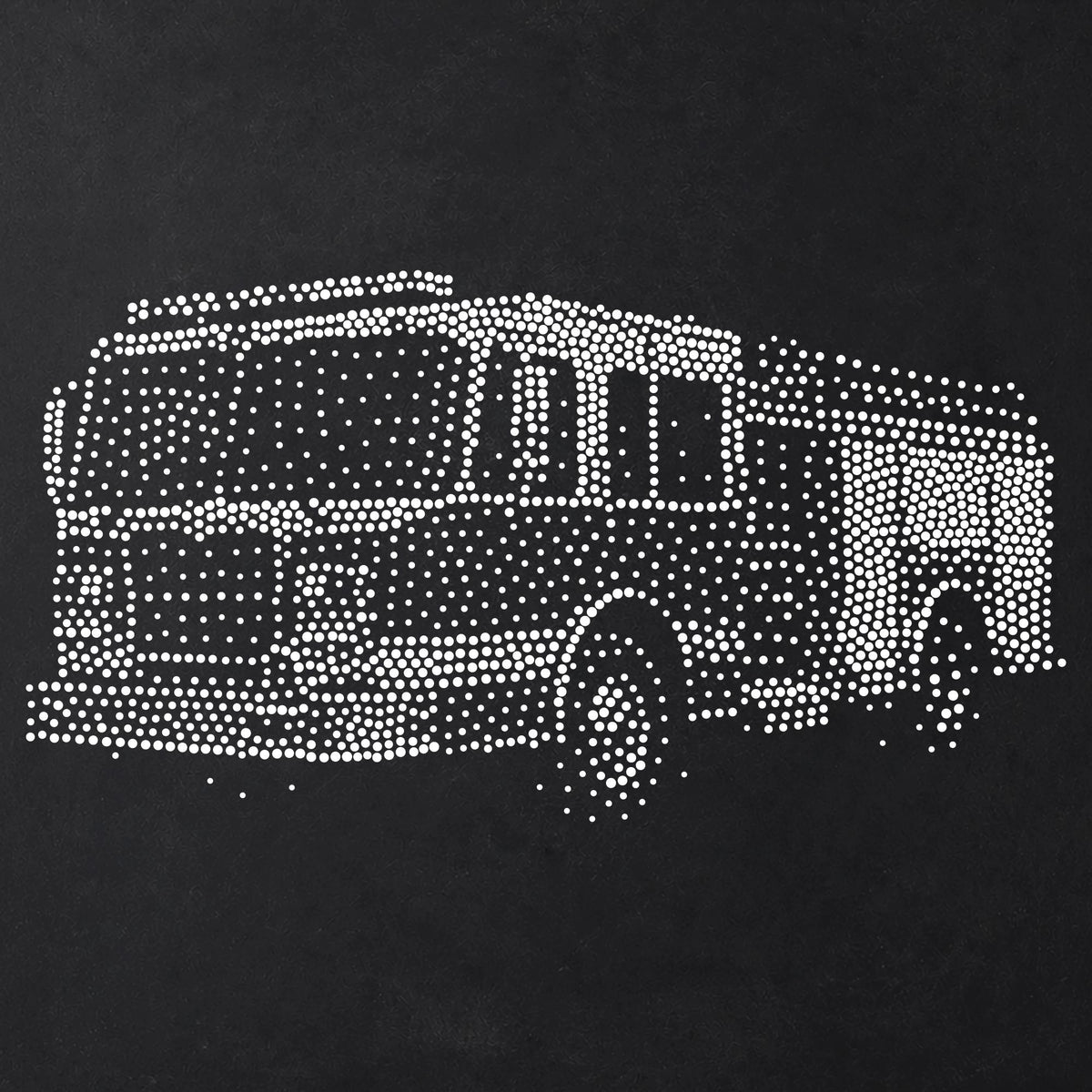 Fire Engine Stencil | Realistic Mylar Stipple Wall Art, Crafts (Large - 300mm / 12" approx)