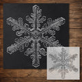 Snowflake Stencil #1 reusable Mylar stencil, 300 x 300 mm