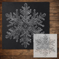 Snowflake Stencil #2 reusable Mylar stencil, 300 x 300 mm