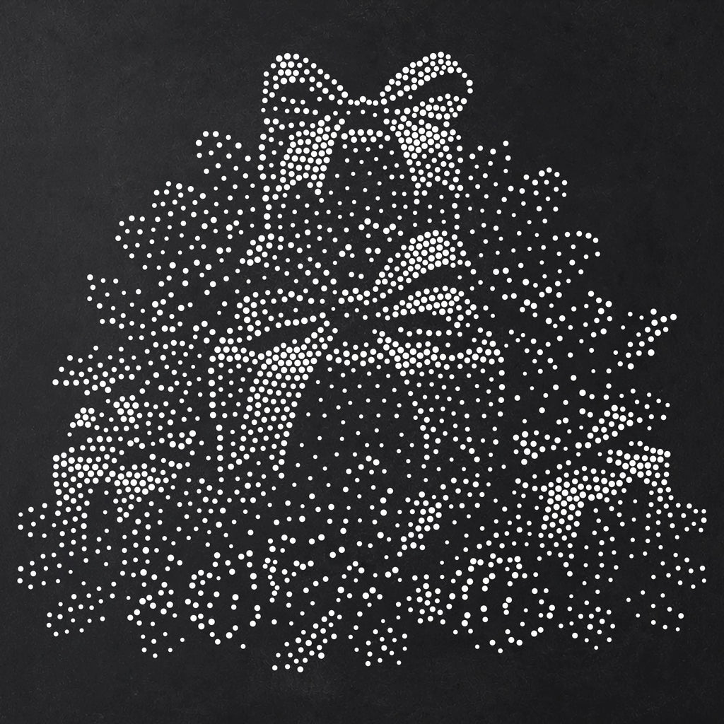 Christmas Gift Arrangement Stencil | Realistic Christmas Mylar Stipple Wall Art, Crafts (Large - 300mm / 12" approx)