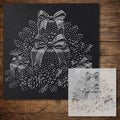 Christmas Gift Arrangement Stencil reusable Mylar stencil, 300 x 300 mm