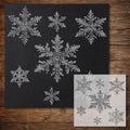 Christmas Snowflakes #1 Stencil reusable Mylar stencil, 300 x 300 mm