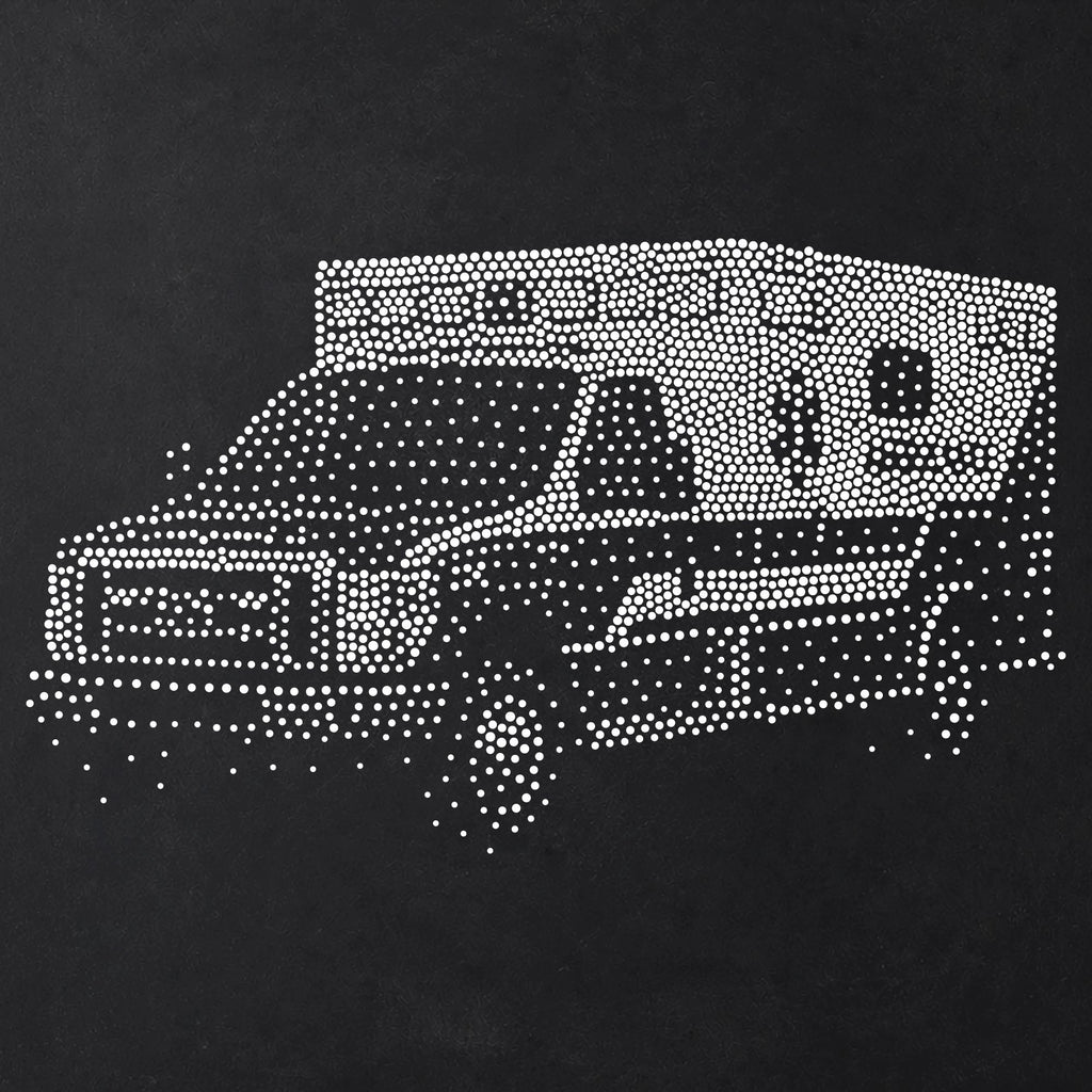 Ambulance Stencil | Realistic Mylar Stipple Wall Art, Crafts (Large - 300mm / 12" approx)
