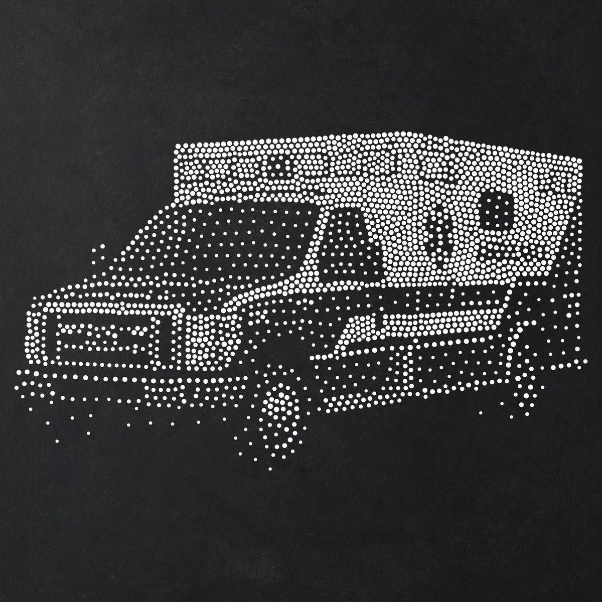 Ambulance Stencil | Realistic Mylar Stipple Wall Art, Crafts (Large - 300mm / 12" approx)