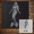 Mermaid Stencil reusable Mylar stencil, 300 x 300 mm