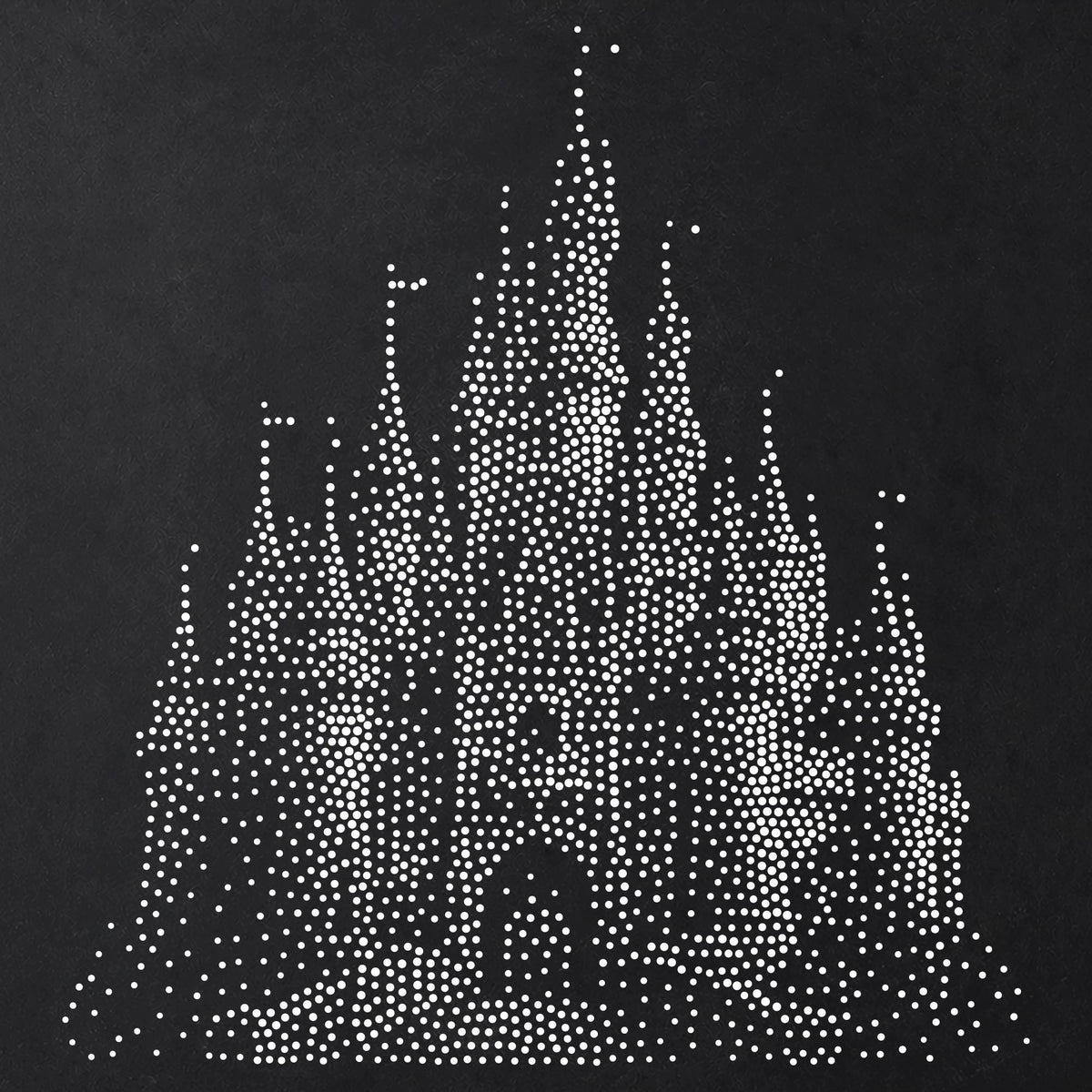 Fairytale Castle Stencil | Realistic Highly Detailed DIY Mylar Fantasy Wall Art, Stipple Art Crafts (Large - 300mm / 12" approx)