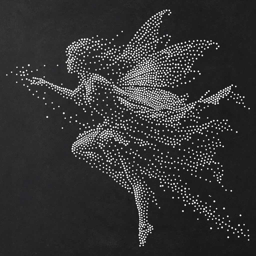 Flying Fairy Stencil | Realistic Highly Detailed DIY Mylar Fantasy Wall Art, Stipple Art Crafts (Large - 300mm / 12" approx)