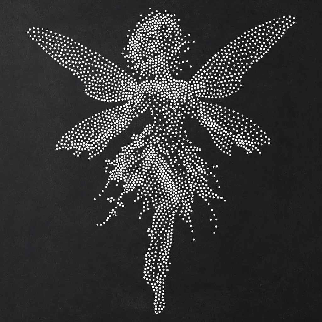 Fairy Stencil #2 | Realistic Highly Detailed DIY Mylar Fantasy Wall Art, Stipple Art Crafts (Large - 300mm / 12" approx)