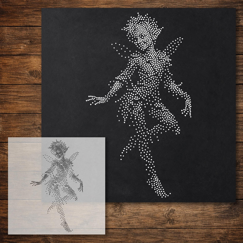 Pixie Stencil reusable Mylar stencil, 300 x 300 mm