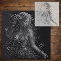 Woodland Nymph Stencil reusable Mylar stencil, 300 x 300 mm