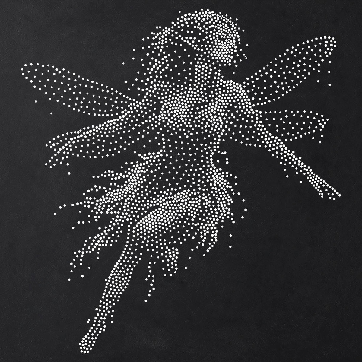 Dragonfly Fairy Stencil | Realistic Highly Detailed DIY Mylar Fantasy Wall Art, Stipple Art Crafts (Large - 300mm / 12" approx)