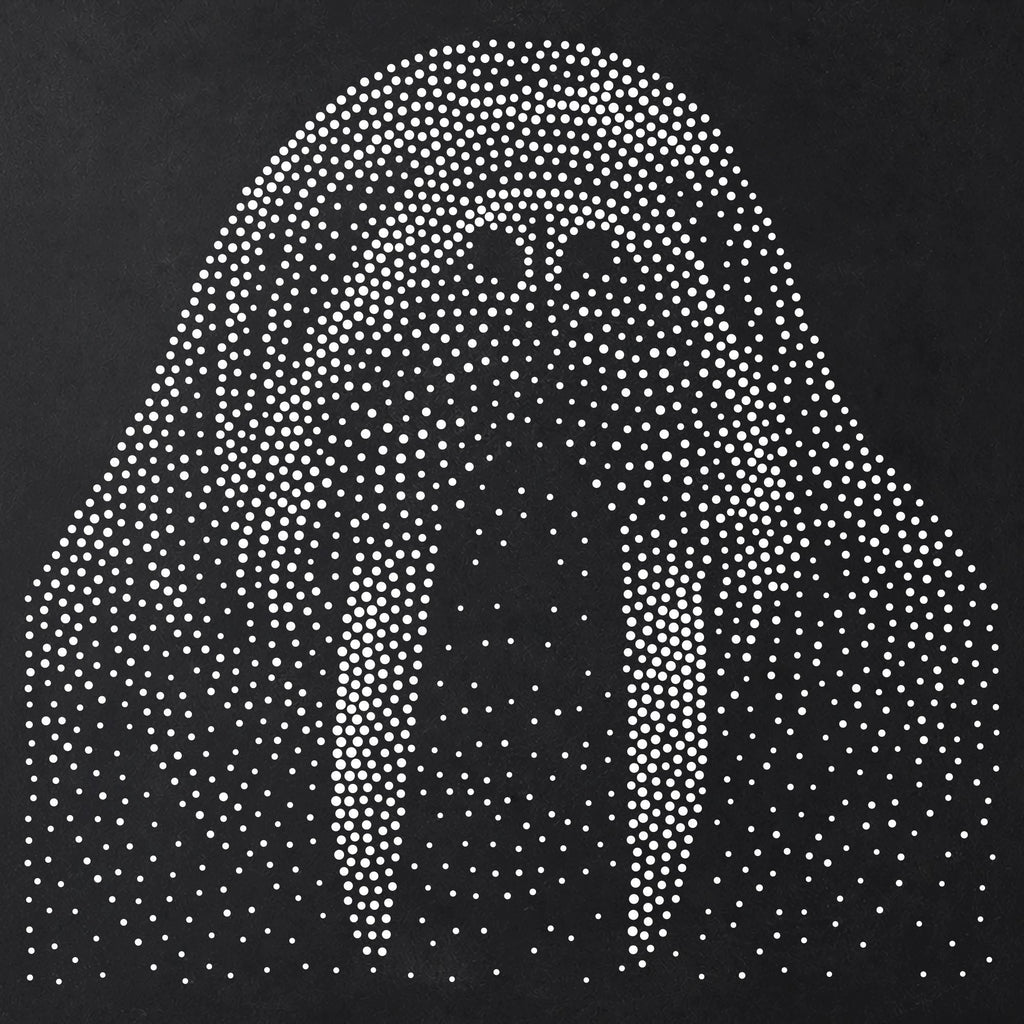 Walrus Portrait Stipple Art Stencil | Realistic Animal Mylar Plastic Craft Stencil (Large - 300mm / 12" approx)