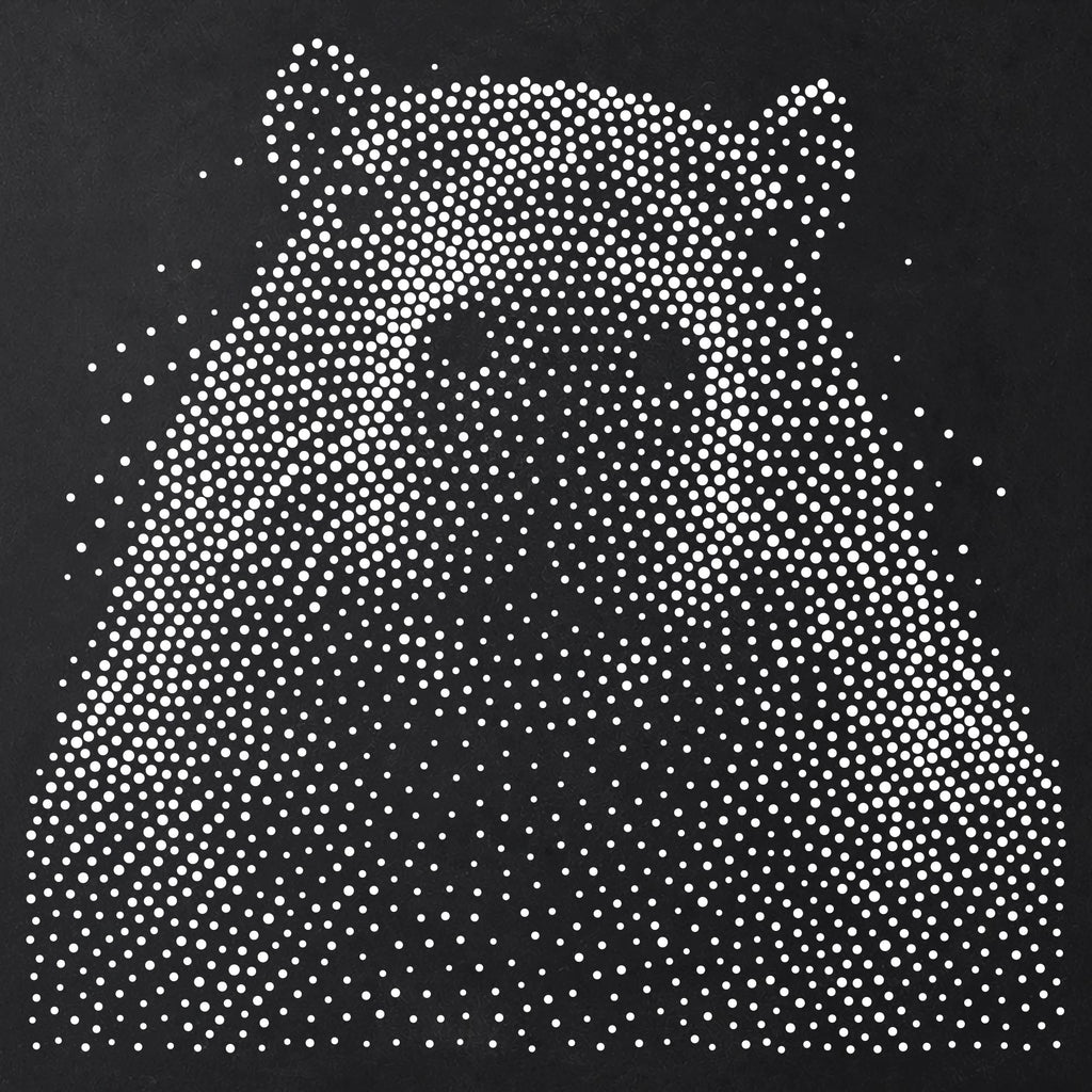 Capybara Portrait Stipple Art Stencil | Realistic Animal Mylar Plastic Craft Stencil (Large - 300mm / 12" approx)