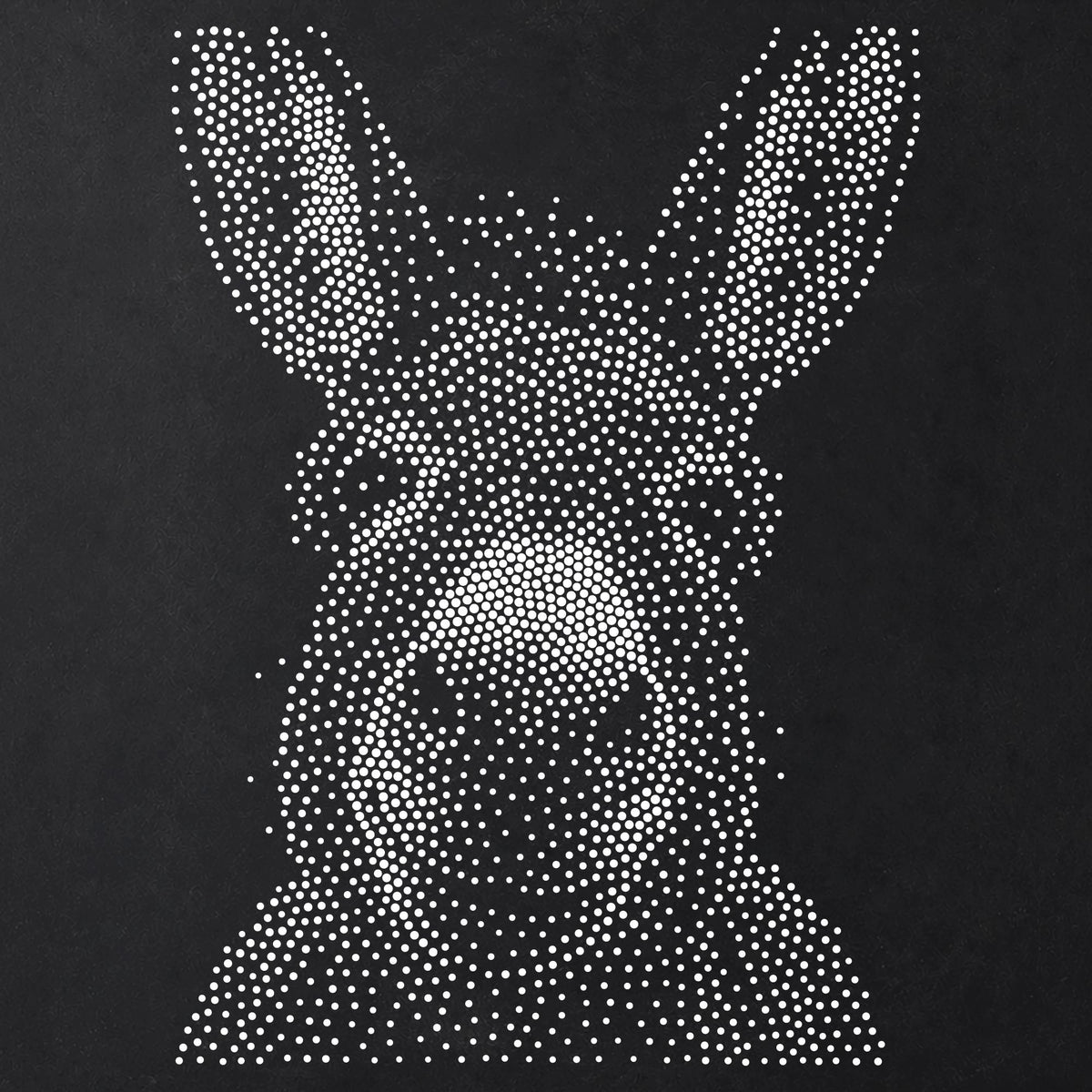 Donkey Portrait Stipple Art Stencil | Realistic Animal Mylar Plastic Craft Stencil (Large - 300mm / 12" approx)