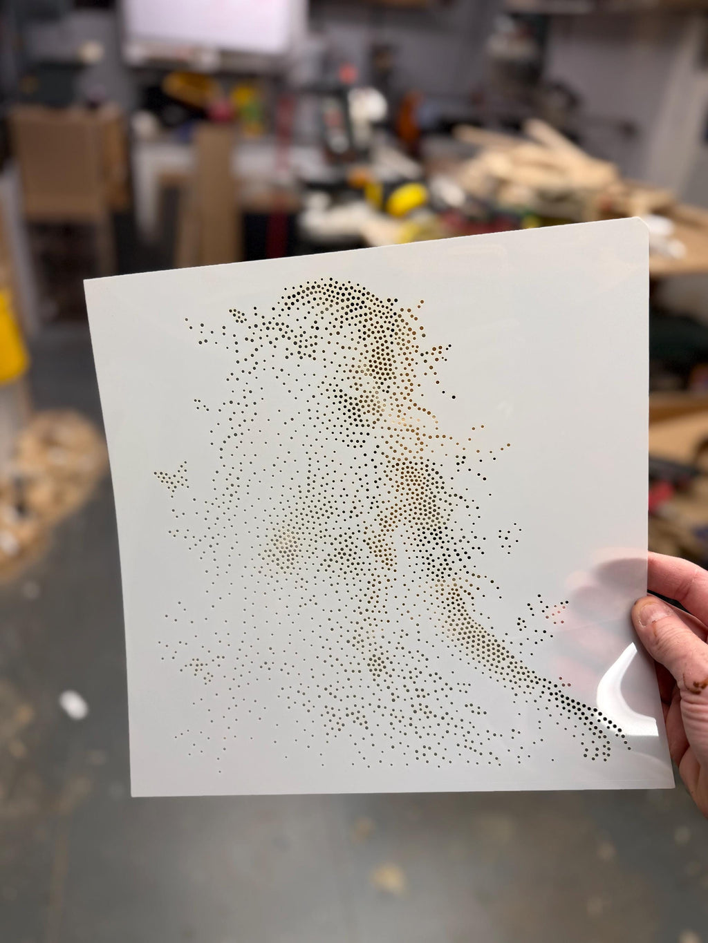 Woodland Nymph Stencil | Realistic Highly Detailed DIY Mylar Fantasy Wall Art, Stipple Art Crafts (Large - 300mm / 12" approx)