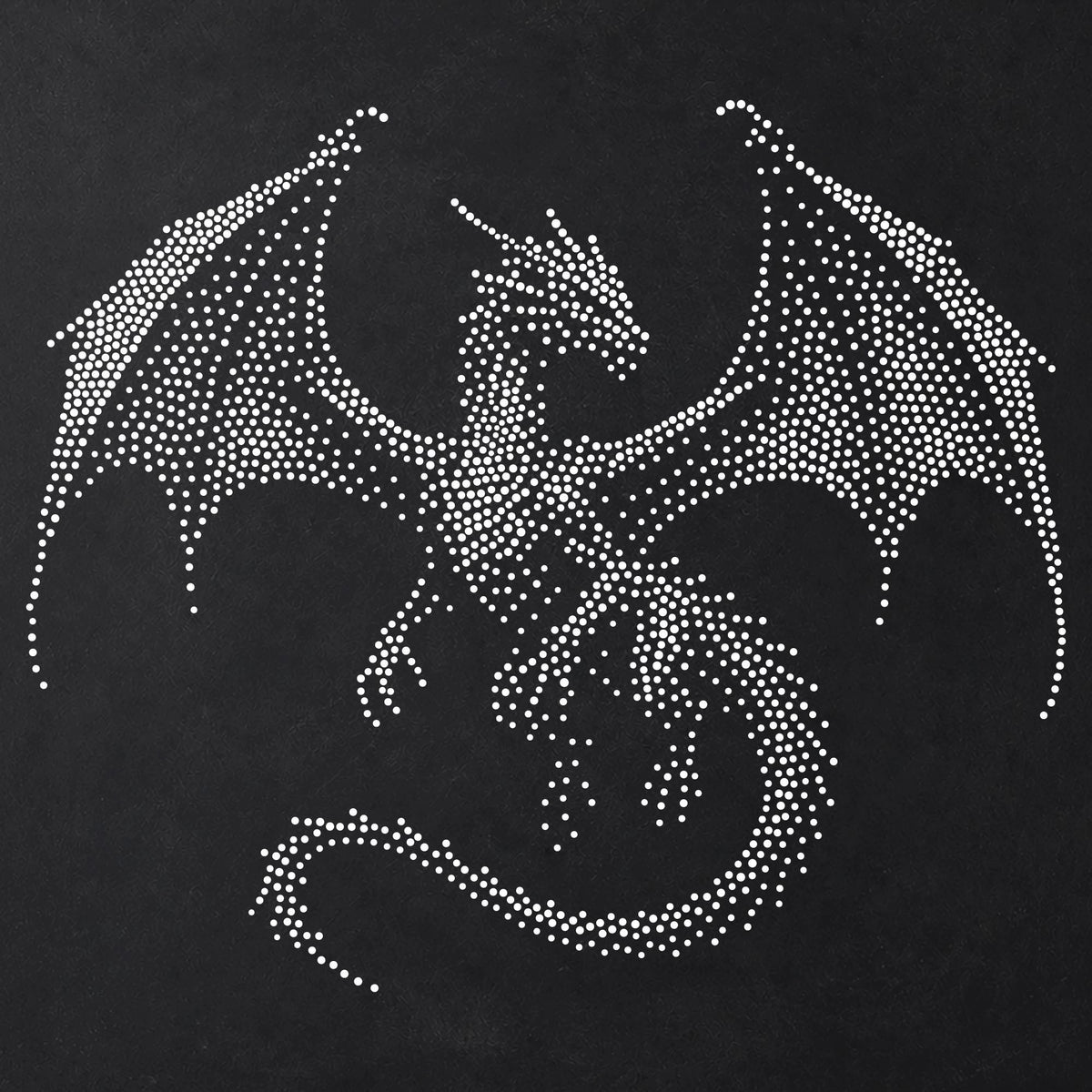Dragon Stencil | Realistic Highly Detailed DIY Mylar Fantasy Wall Art, Stipple Art Crafts (Large - 300mm / 12" approx)