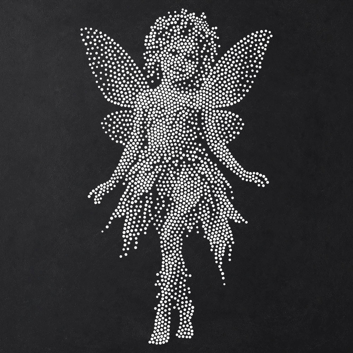 Fairy Child Stencil | Realistic Highly Detailed DIY Mylar Fantasy Wall Art, Stipple Art Crafts (Large - 300mm / 12" approx)