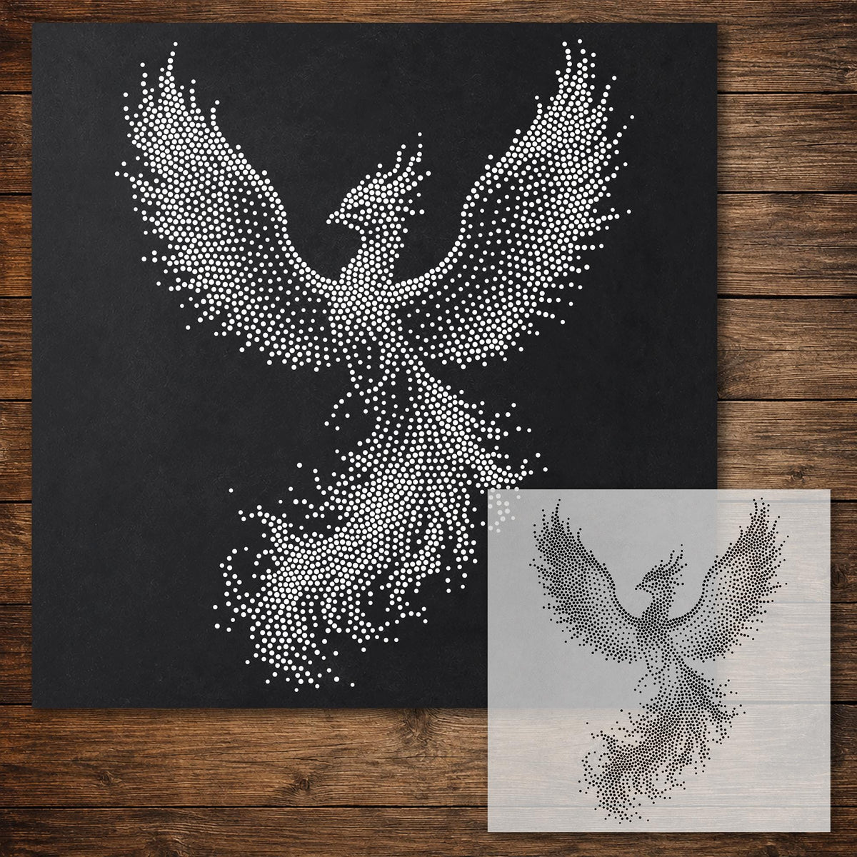 Phoenix Stencil reusable Mylar stencil, 300 x 300 mm