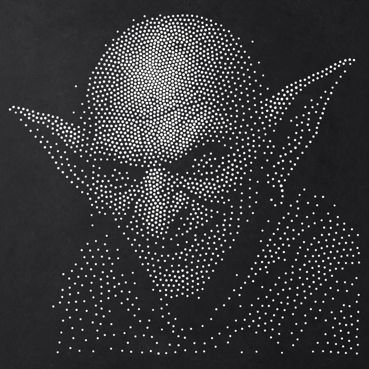 Goblin Portrait Stencil | Realistic Highly Detailed DIY Mylar Fantasy Wall Art, Stipple Art Crafts (Large - 300mm / 12" approx)