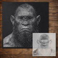 Cyclops Portrait Stencil reusable Mylar stencil, 300 x 300 mm