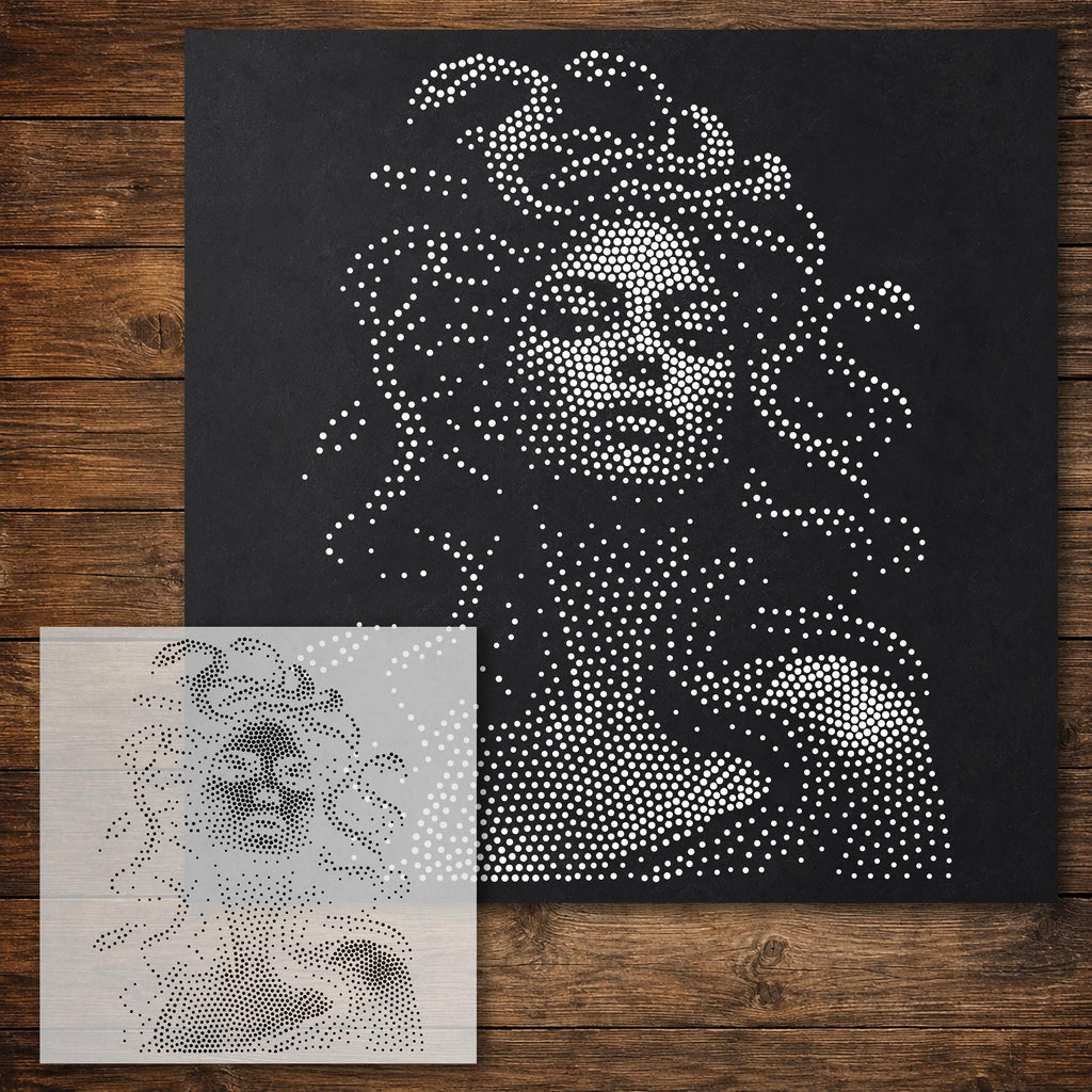 Medusa Stencil reusable Mylar stencil, 300 x 300 mm