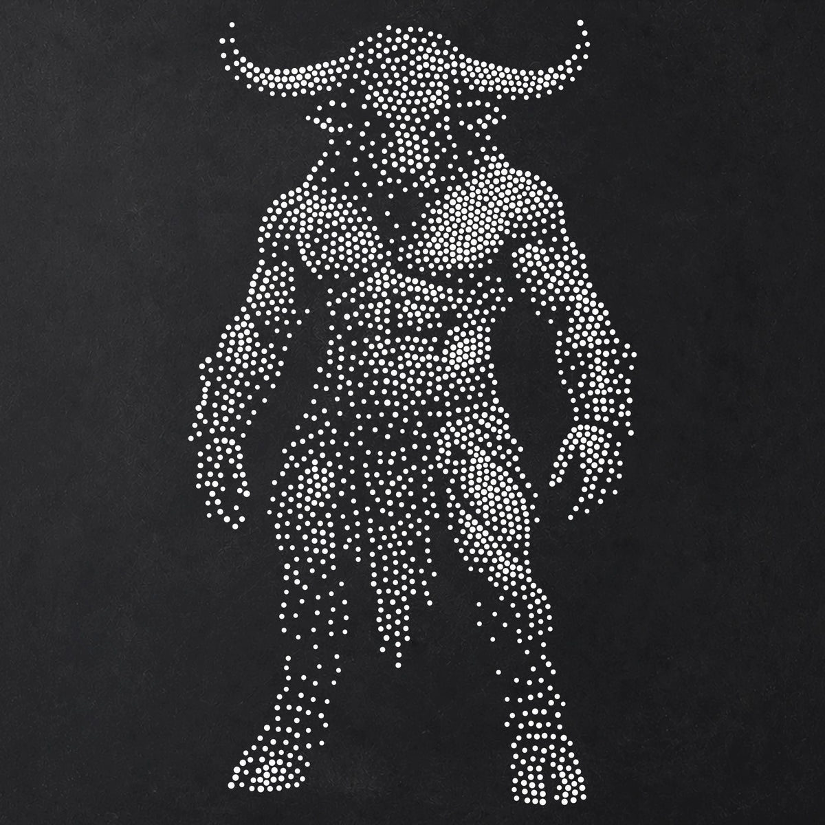 Minotaur Stencil | Realistic Highly Detailed DIY Mylar Fantasy Wall Art, Stipple Art Crafts (Large - 300mm / 12" approx)
