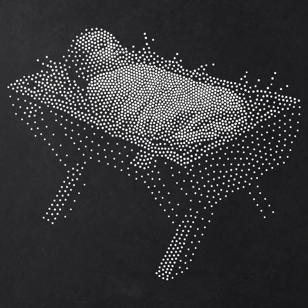 Baby Jesus in Manger Stencil | Realistic Christmas Mylar Stipple Wall Art, Crafts (Large - 300mm / 12" approx)