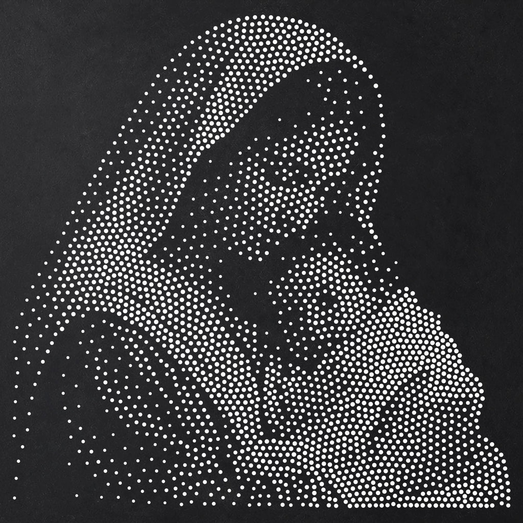 Mary Holding Baby Jesus Stencil | Realistic Christmas Nativity Mylar Stipple Wall Art, Crafts (Large - 300mm / 12" approx)