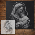 Madonna and Child Stencil reusable Mylar stencil, 300 x 300 mm