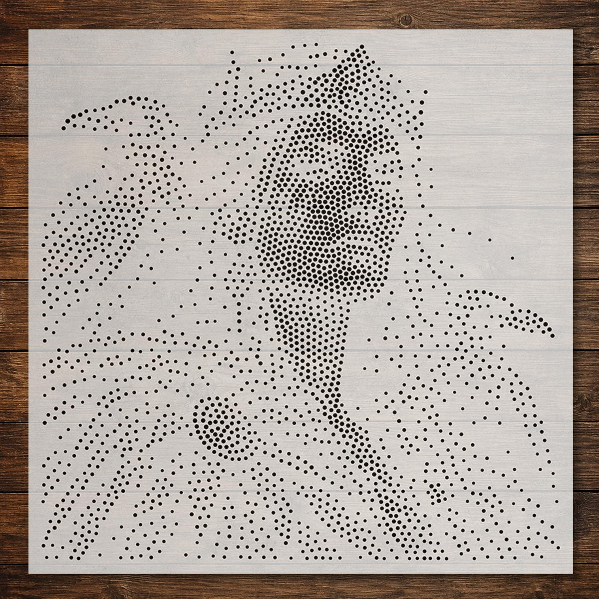 Morrigan Raven Queen Stencil | Realistic Highly Detailed DIY Mylar Wall Art, Stipple Art Crafts (Large - 300mm / 12" approx)