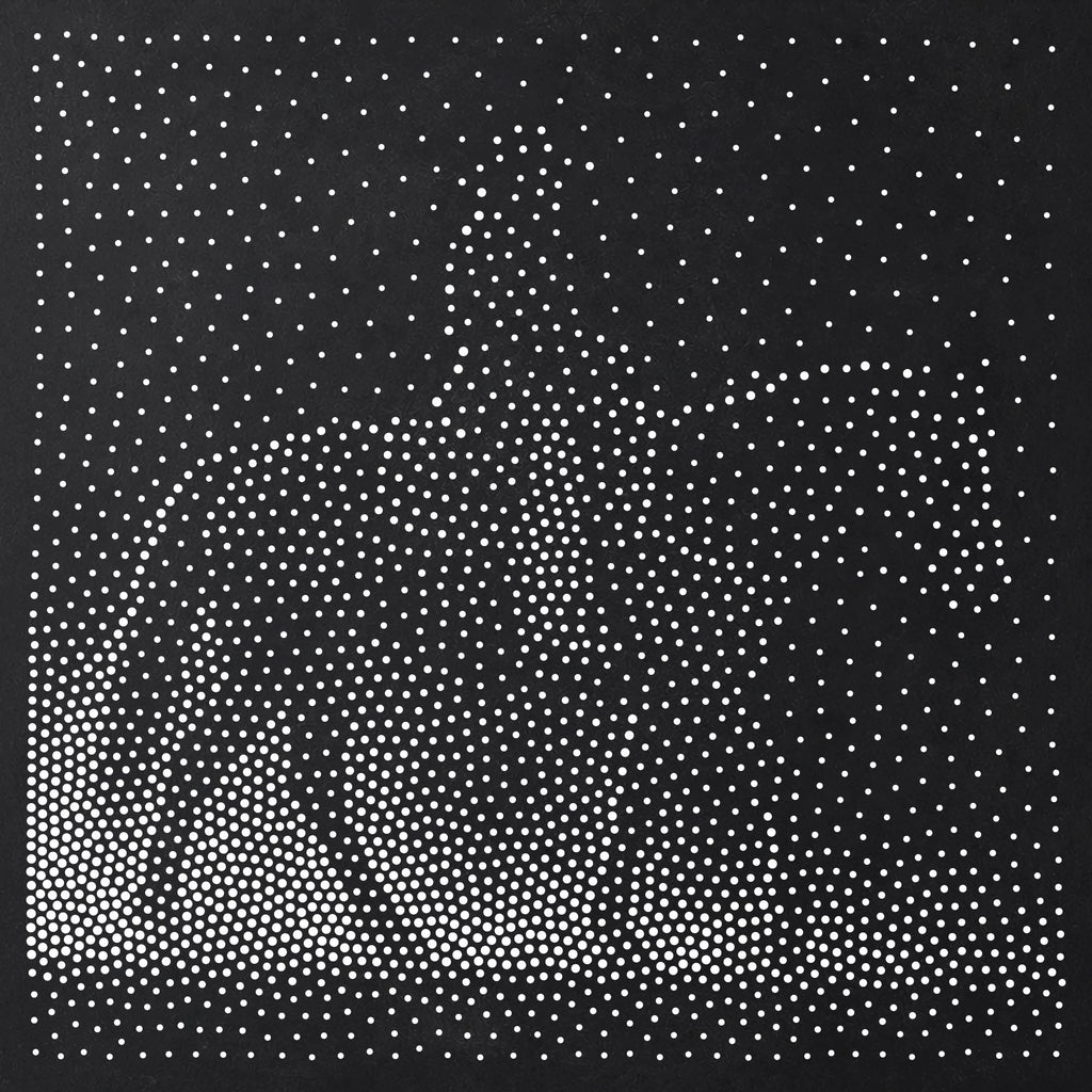 Cowboy on Horseback Stipple Art Stencil | Realistic Mylar Plastic Craft Stencil (Large - 300mm / 12" approx)