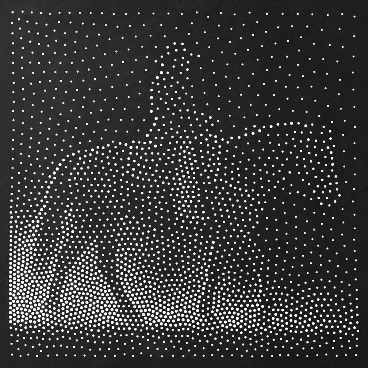 Cowboy on Horseback Stipple Art Stencil | Realistic Mylar Plastic Craft Stencil (Large - 300mm / 12" approx)