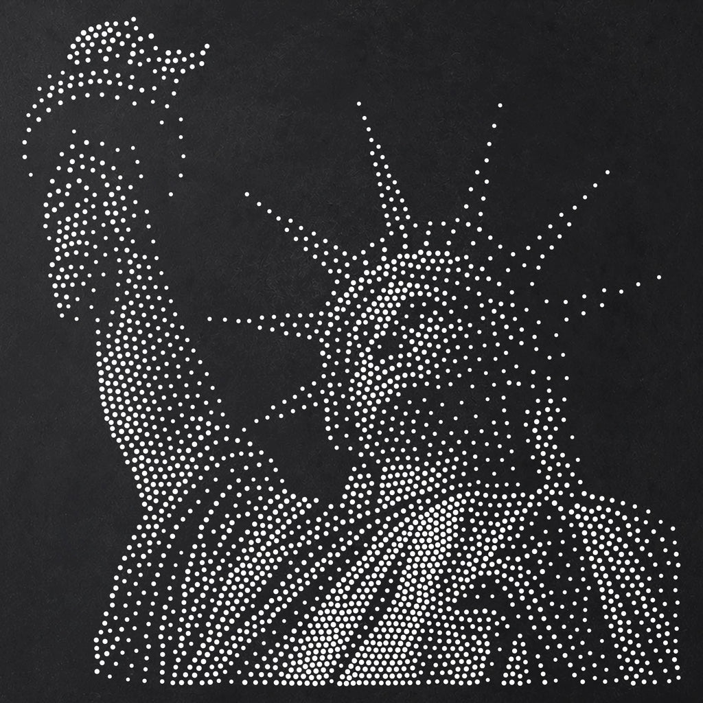 Statue of Liberty Stipple Art Stencil | Realistic Mylar Plastic Craft Stencil (Large - 300mm / 12" approx)