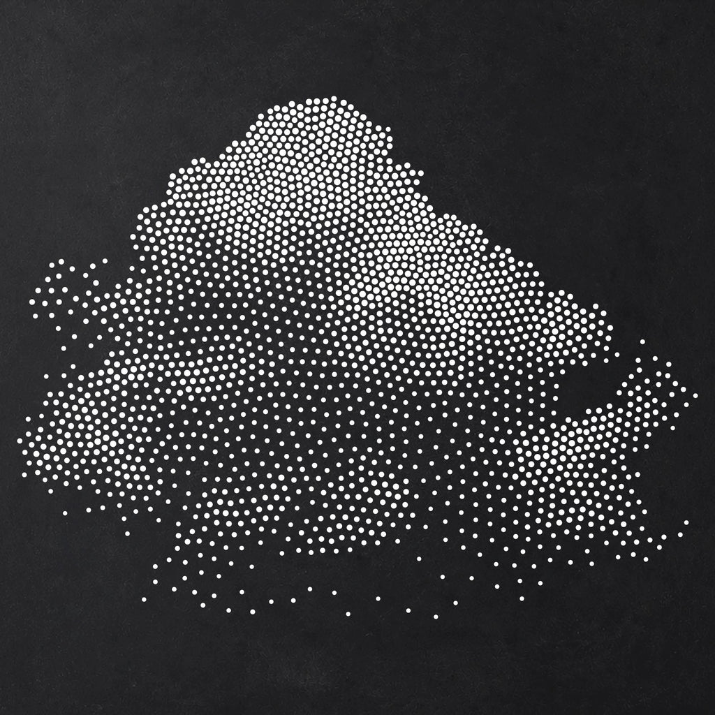 Cloud Stencil | Realistic Highly Detailed DIY Mylar Wall Art, Stipple Art Crafts (Large - 300mm / 12" approx)