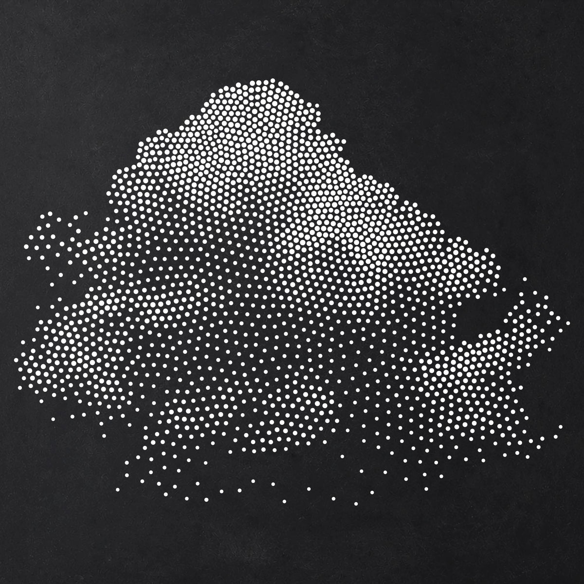 Cloud Stencil | Realistic Highly Detailed DIY Mylar Wall Art, Stipple Art Crafts (Large - 300mm / 12" approx)