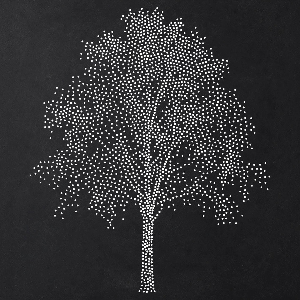 Silver Birch Tree Stencil | Realistic Highly Detailed DIY Mylar Wall Art, Stipple Art Crafts (Large - 300mm / 12" approx)