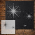 Stars Stencil reusable Mylar stencil, 300 x 300 mm