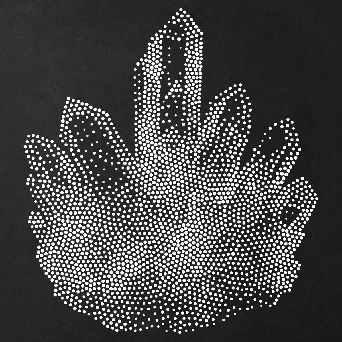 Crystal Cluster Stencil | Realistic Highly Detailed DIY Mylar Wall Art, Stipple Art Crafts (Large - 300mm / 12" approx)