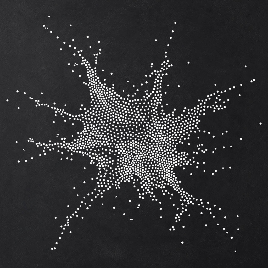 Paint Splat Stencil | Realistic Mylar Stipple Wall Art, Crafts (Large - 300mm / 12" approx)